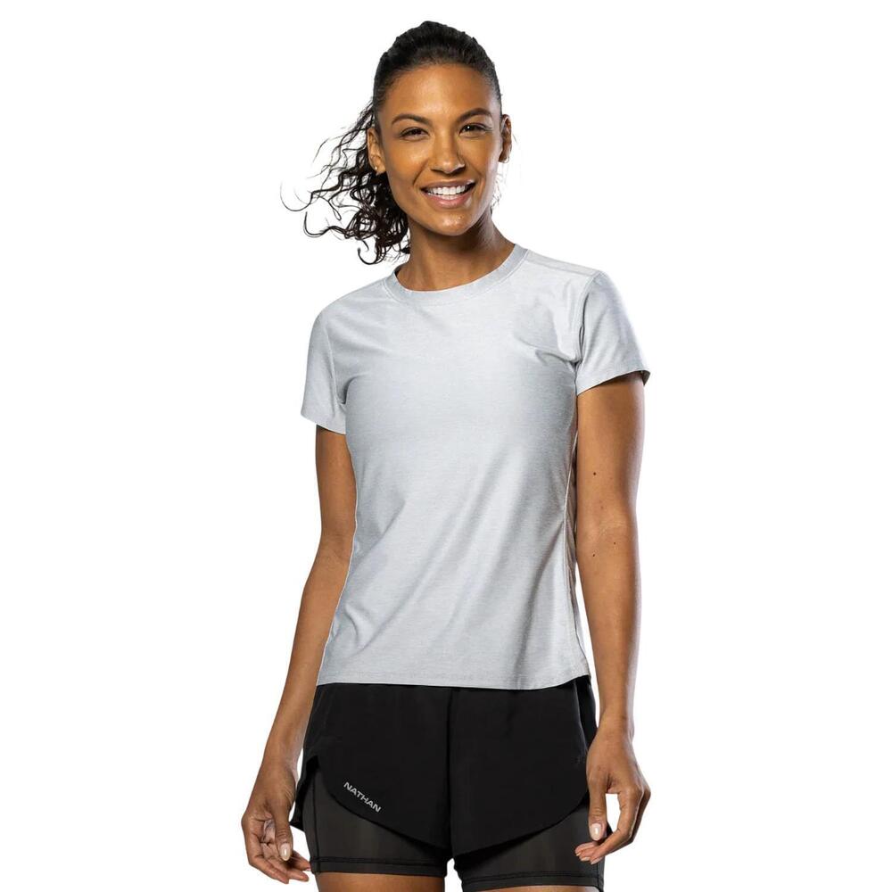 NEW NATHAN SPORTS qualifier tee in grey mist heather